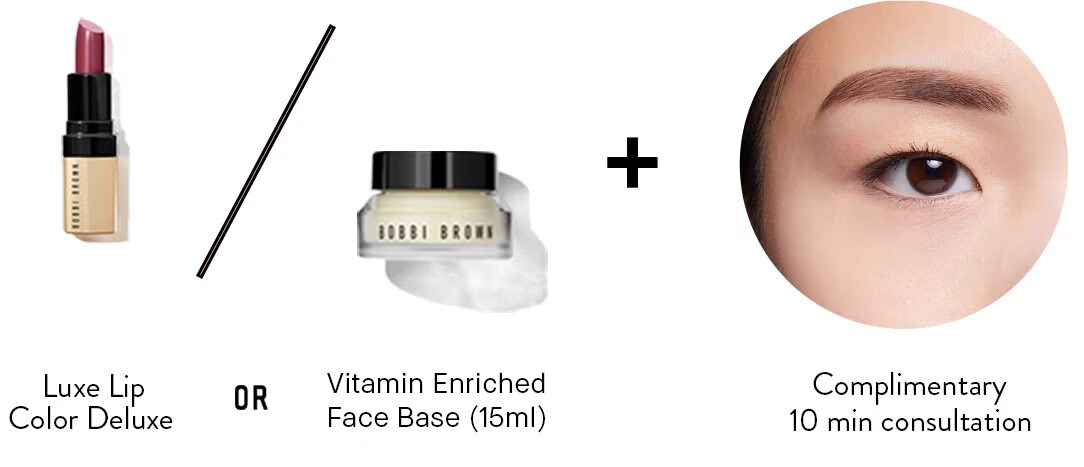 Luxe Lip Color Deluxe or Vitamin Enriched Face Base (15ml) + Complimentary 10 min consultation
